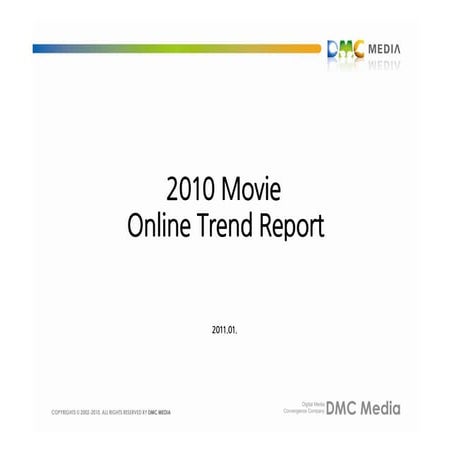 2010년 영화업종 온라인 광고 동향분석