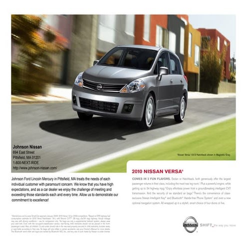 2010 Nissan Versa Pittsfield