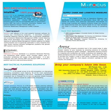 M-Focus Products