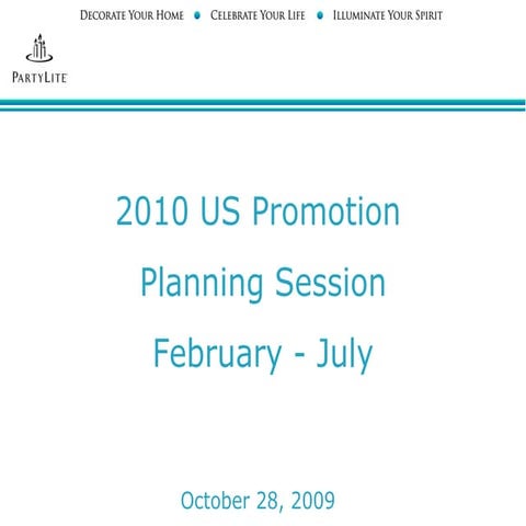 2010 Promotion Planning Session