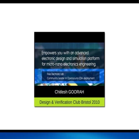 Free Electronic Lab: Community Leader in Opensource EDA Development 