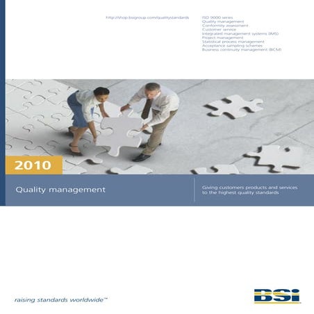 2010 Quality Management Brochure