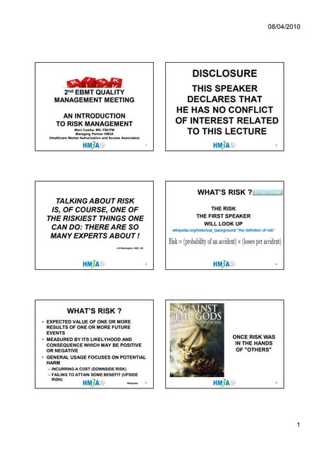 2010 quality management meeting slides (4 in 1)