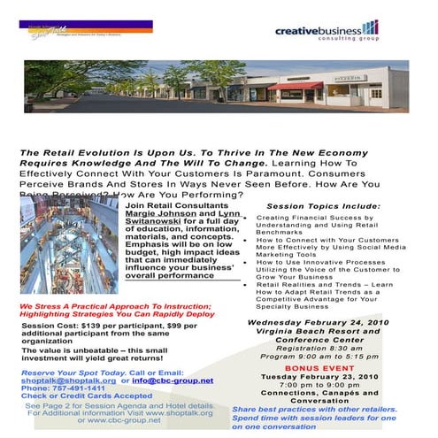 Retail Resurgence 2010 Flyer