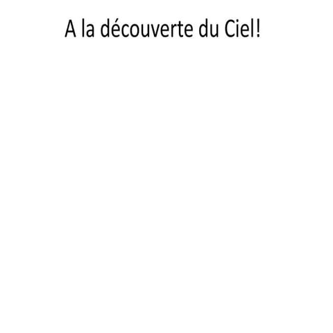 2010 séance 1   a la découverte du ciel