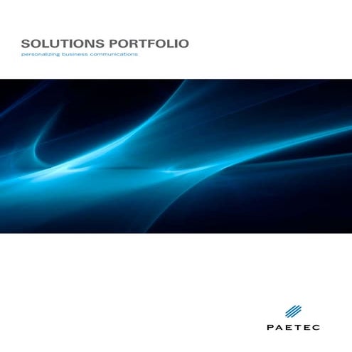 PAETEC 2010 Solutions Portfolio