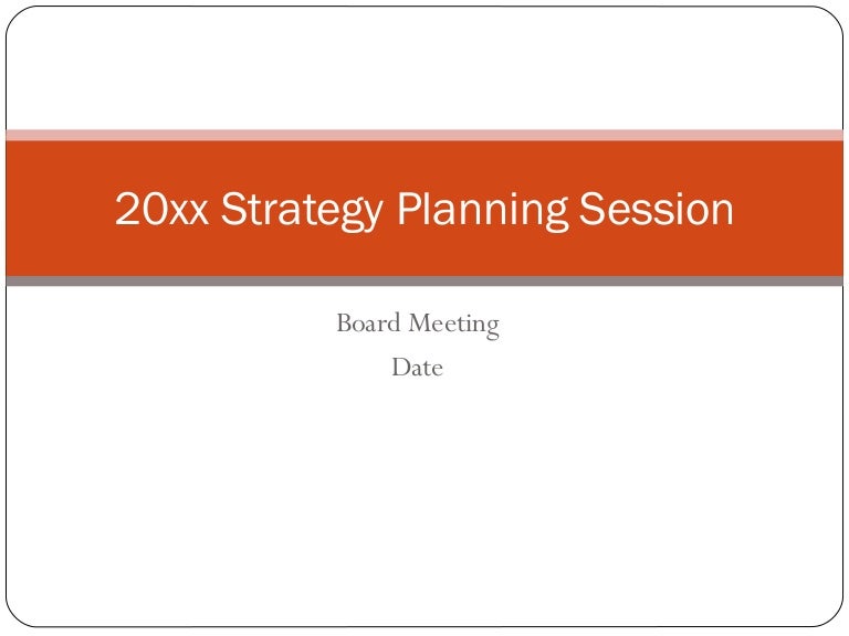 NonProfit Strategic Planning Session Template (Appreciative Inquiry)