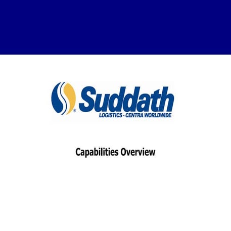 2010 Suddath Logistics Capabilities Overview