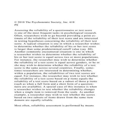 © 2010 The Psychonomic Society, Inc. 618PSAssessing the .docx