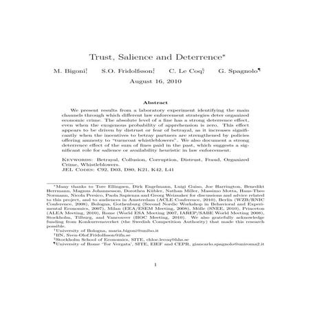 Expanding Leniency to Fight Collusion and Corruption | PDF