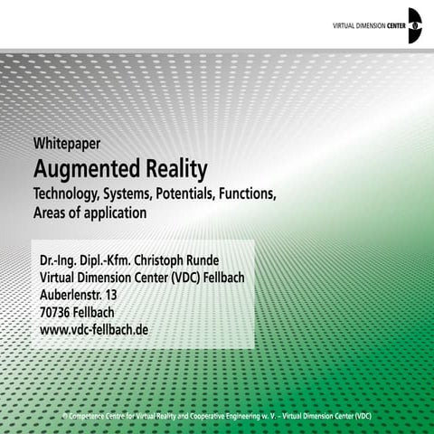 Augmented Reality: VDC-Whitepaper