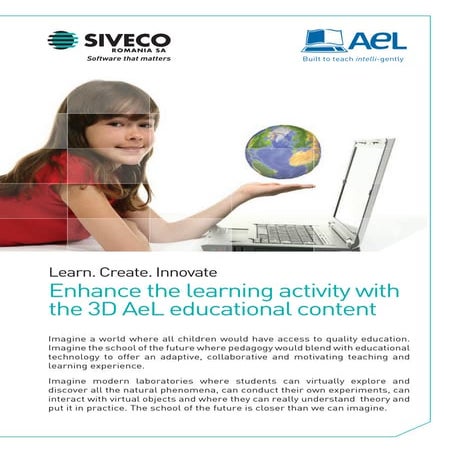 Enhance the learning activity with the 3D AeL educational content