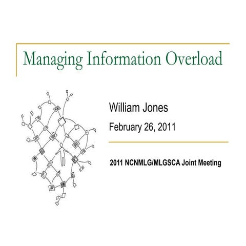 2011 02-26, managing information overload, slideshare