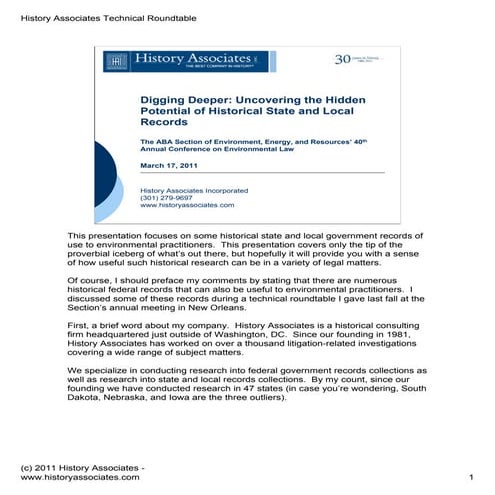 Digging Deeper: Uncovering the Hidden Potential of Historical State and Local...