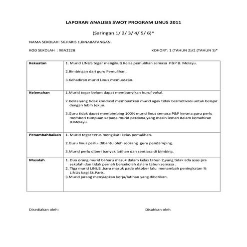 2011 04-26 format analisis swot