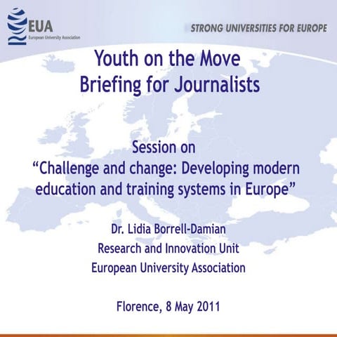 Lidia Borrell-Damian, Challenge and change: Developing modern education and training systems in Europe