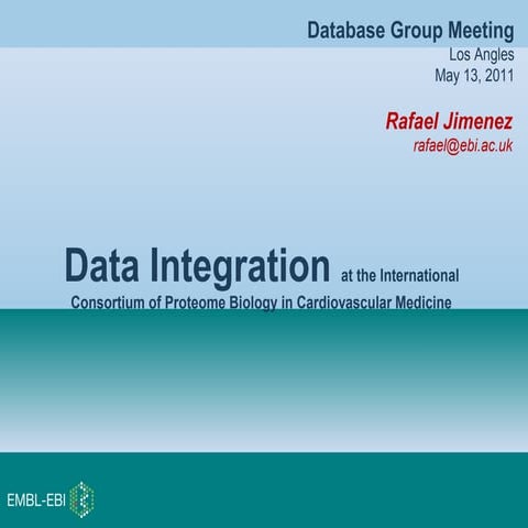 Data Integration at the International Consortium of Proteome Biology in Cardi...