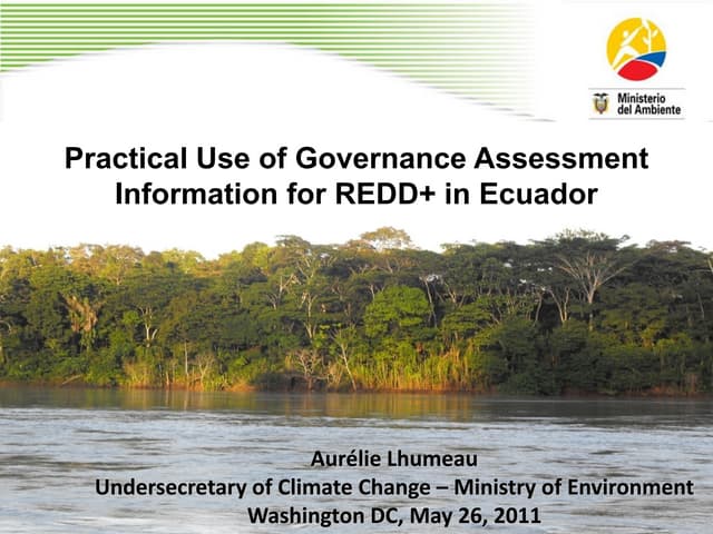 Practical Use of Governance Assessment Information for REDD+ in Ecuador