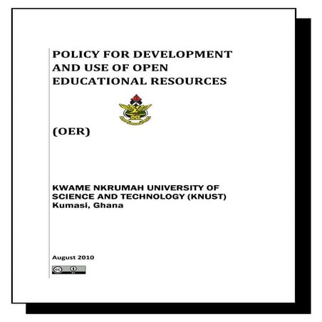 Policy for development and use of Open Educational Resources (OER) - KNUST