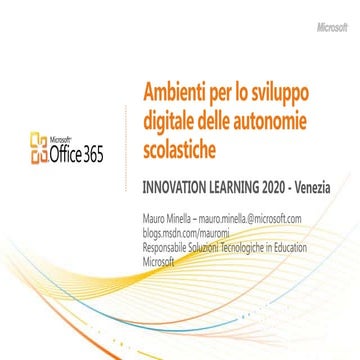 2011 06-24 venezia ambienti per lo sviluppo digitale delle autonomie scolastiche