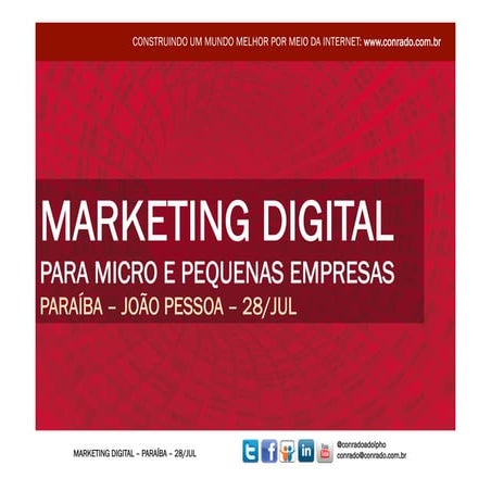 Palestra sobre Marketing Digital para micro e pequenas empresas ...