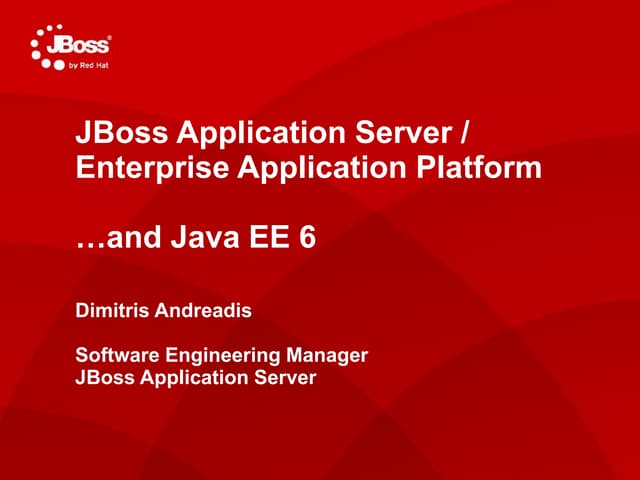 JBoss AS / EAP and Java EE6