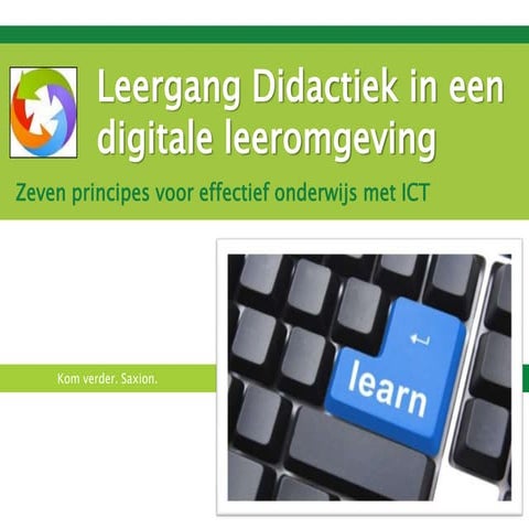 zeven principes voor ICT en Onderwijs