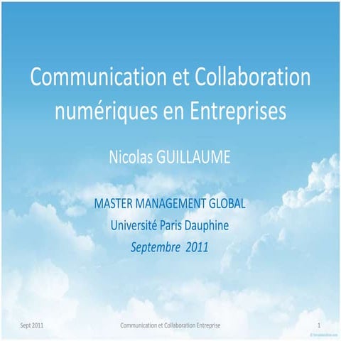 Communication et Collaboration en Entreprise