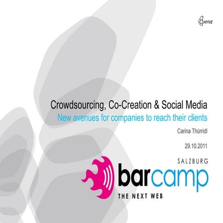 HYVE @ Barcamp Salzburg 2011 - the next web