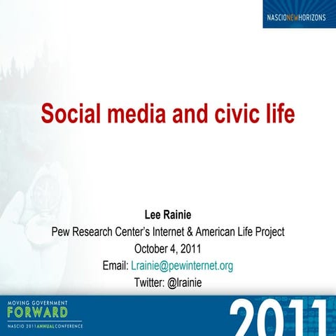 Social media and civic life