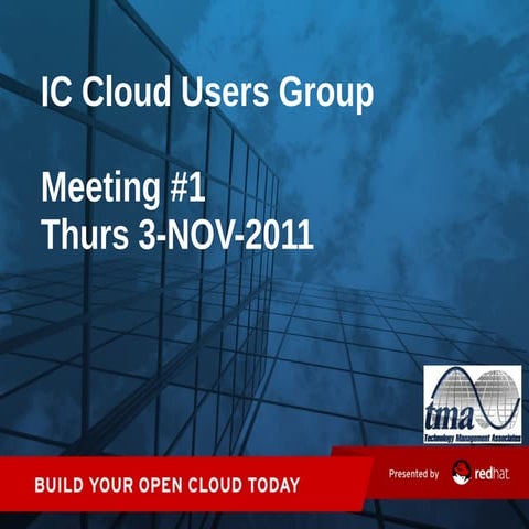 2011-11-03 Intelligence Community Cloud Users Group