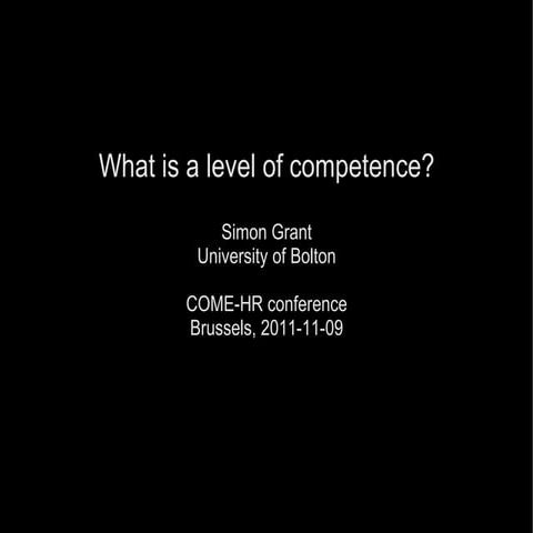 2011-11-09-what-is-a-level-of-competence