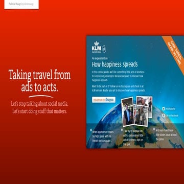 Taking travel from ads to acts for Travel 2011 #travelmedia
