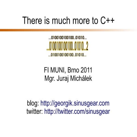 There is much more to C