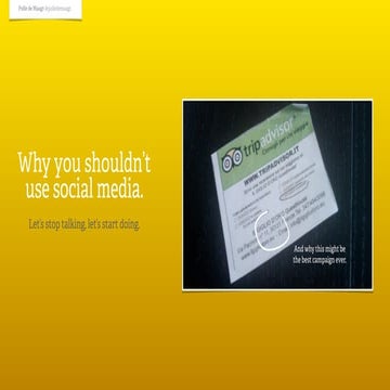 Why you shouldn't use social media for AGX