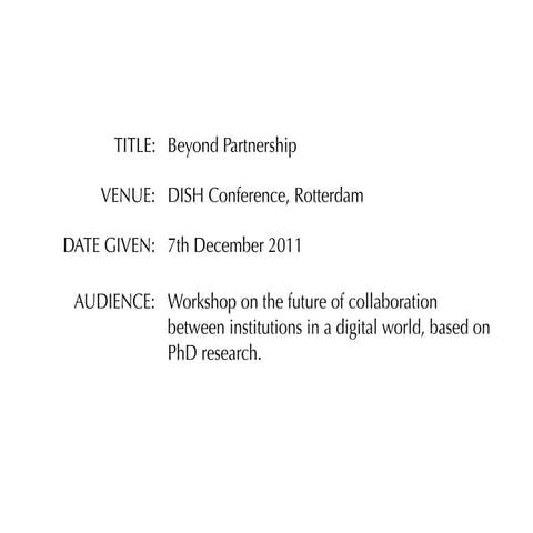 2011 12-04 dish partnership workshop