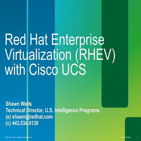 2011-12-08 Red Hat Enterprise Virtualization for Desktops (RHEV VDI) with Cis...