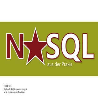 2011-12-13 NoSQL aus der Praxis
