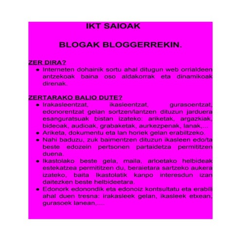 2011 12.IKT SAIOAK. BLOGAK BLOGERREKIN