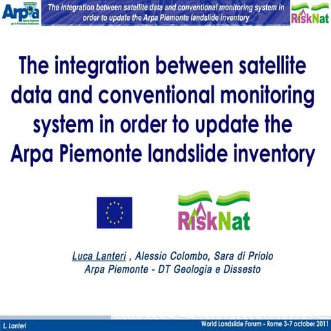 The integration between data and conventional monitoring system in order to u...