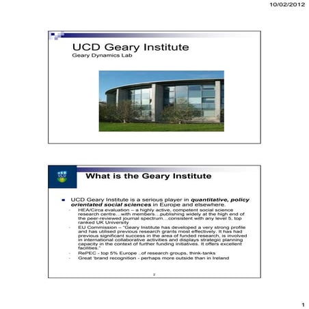 2011.10.10 Multi-Disciplinary Research Themes and Training