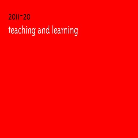 Teaching & Learning (2011-20)