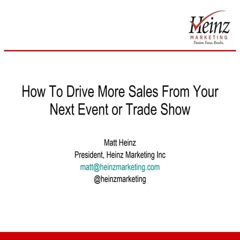 How to drive more sales from your next event or trade show