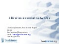 The Networked Librarian: Libraries as social networks