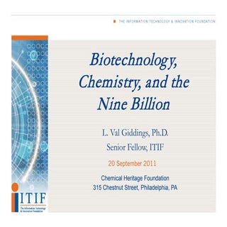 Biotechnology, Chemistry, and the N...
