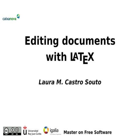 Editing documents with LaTeX