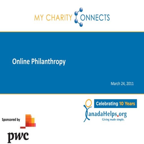 MyCharityConnects Montreal - Online Philanthropy [2011-03-24]