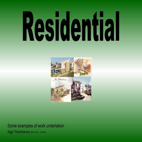 Luxury and High End Residential conceptual design and briefs