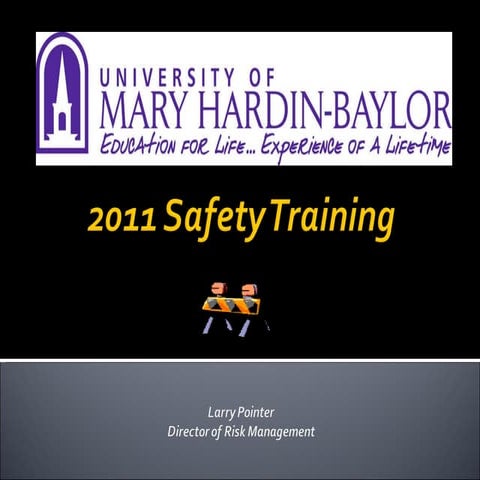 2011 Safety Training
