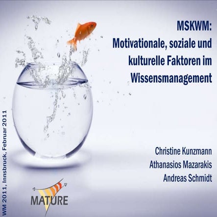Motivationale, soziale und kulturelle Faktoren im Wissensmanagement